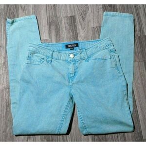 (3/$35) Forever 21 Zipped Cuff Low Rise Aqua Jeans